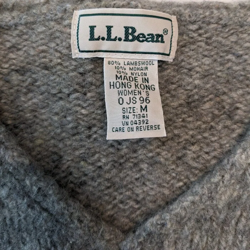 Vintage L.L. Bean Lambswool and Mohair Sweater - Size M - Picture 5 of 7
